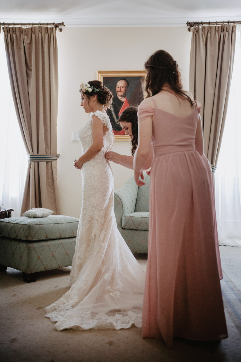 przygotowania ślubne w Pałacu Romantycznym