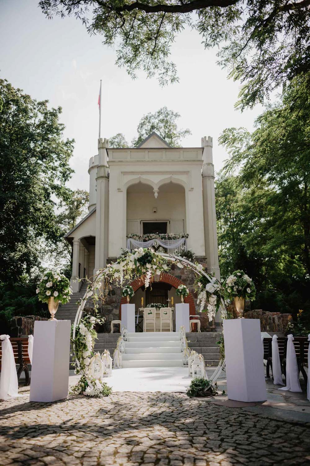 przygotowania ślubne w Pałacu Romantycznym