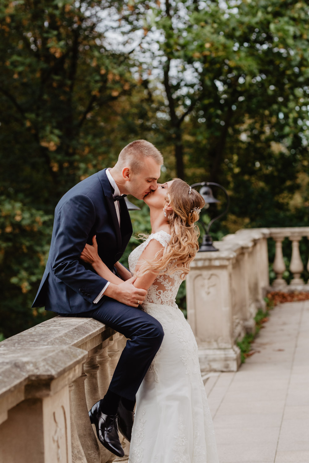 Sesja ślubna w ogrodach Pałacu Ostromecko | Paulina i Piotr