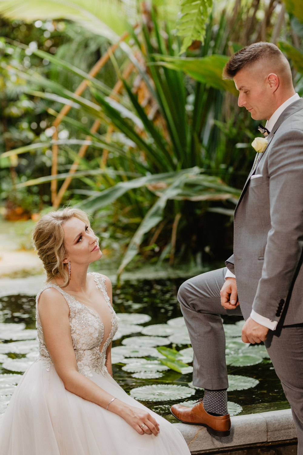 Sesja ślubna w Palmiarni oraz w Pałacu Baborówko | Magdalena i Karol