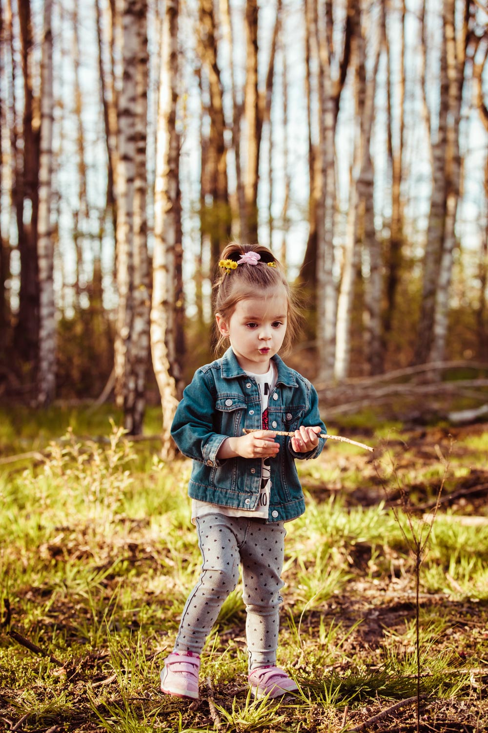 sesja dziecięca w lesie, fotografia rodzinna | Hania i Agata