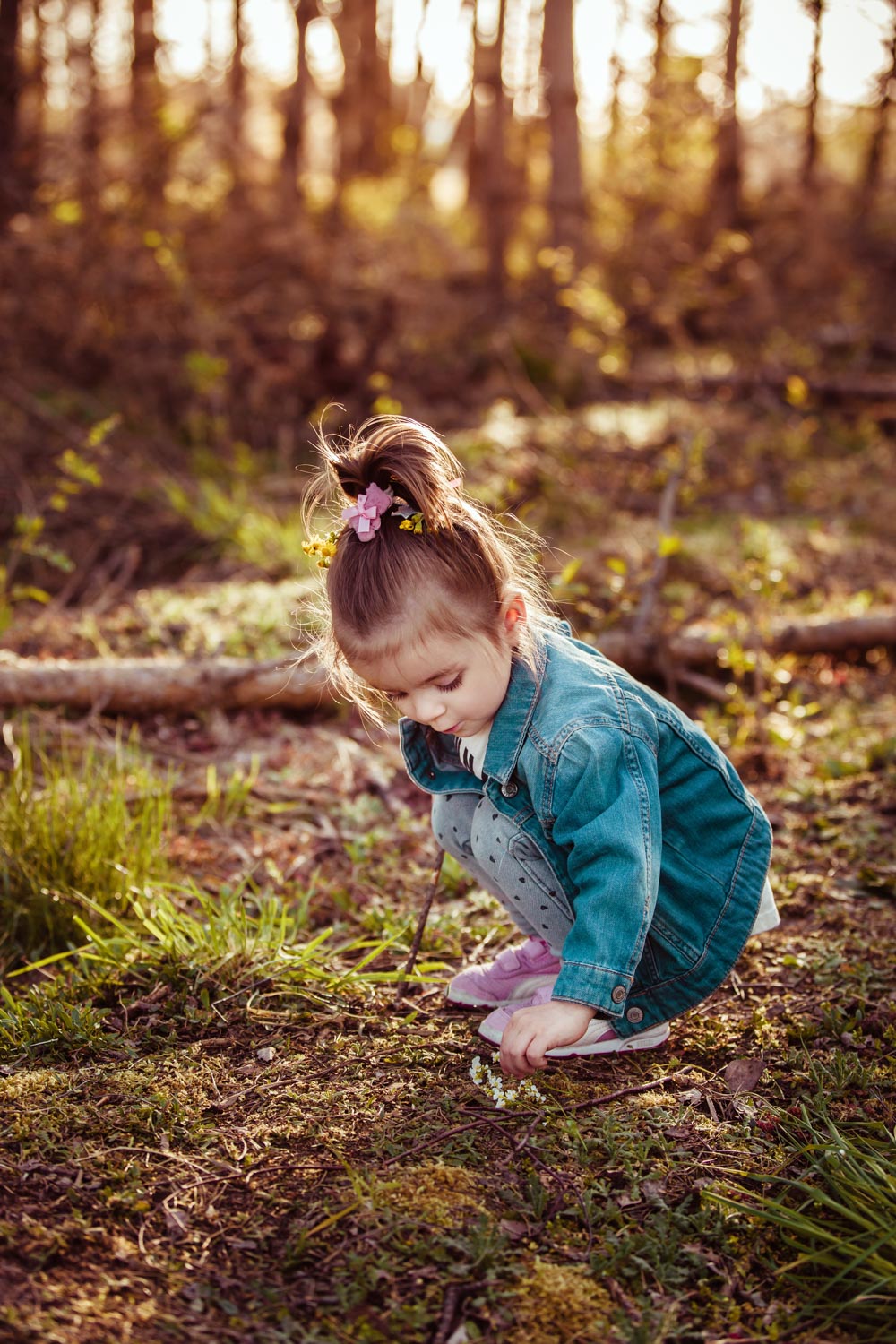 sesja dziecięca w lesie, fotografia rodzinna | Hania i Agata