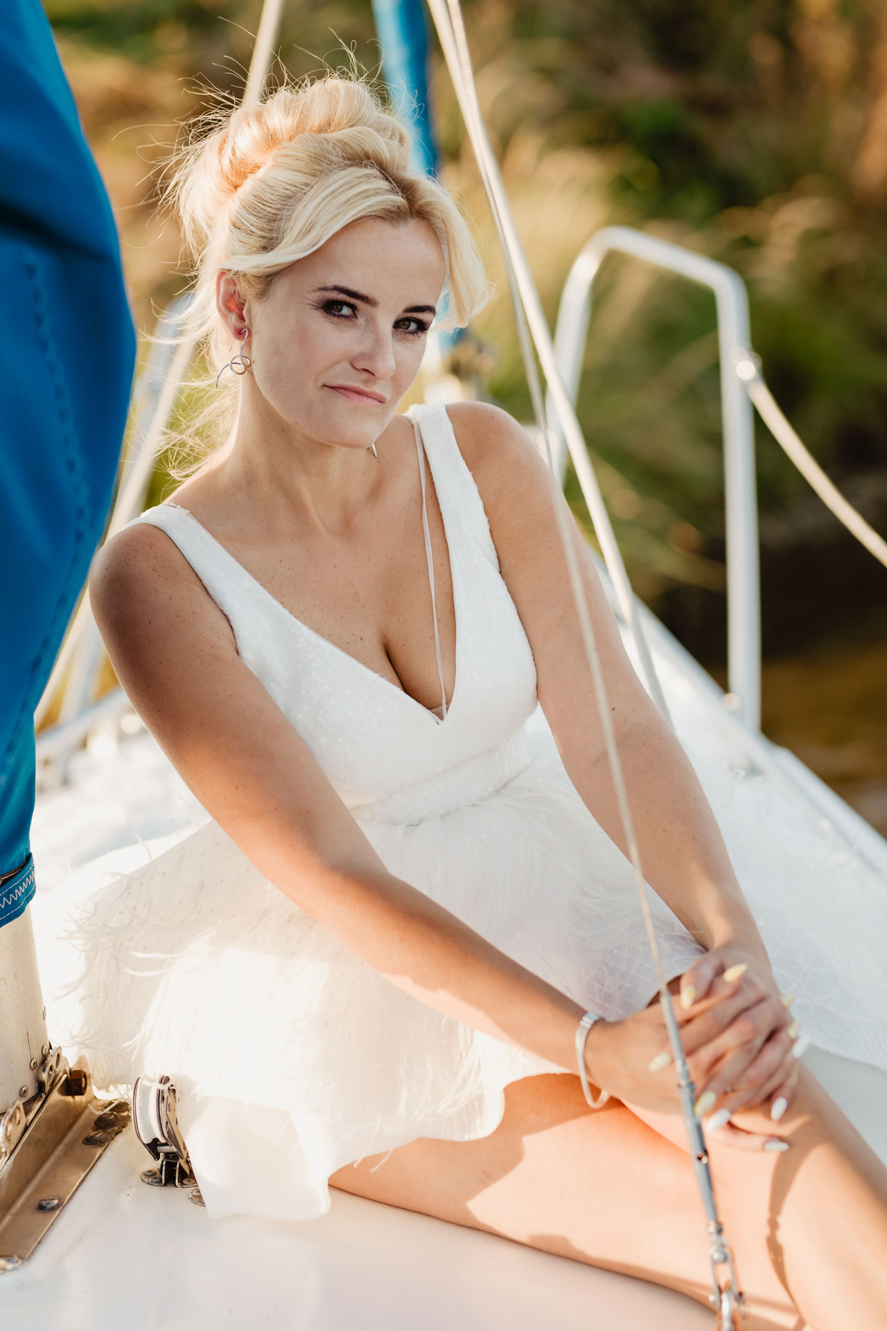 Sesja ślubna na jachcie | Ania i Czarek