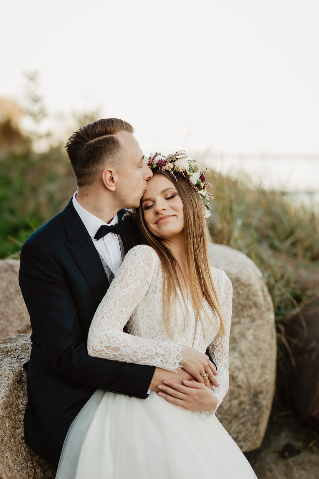 Sesja ślubna w Zamku w Rzucewie nad morzem | Patrycja i Ariel