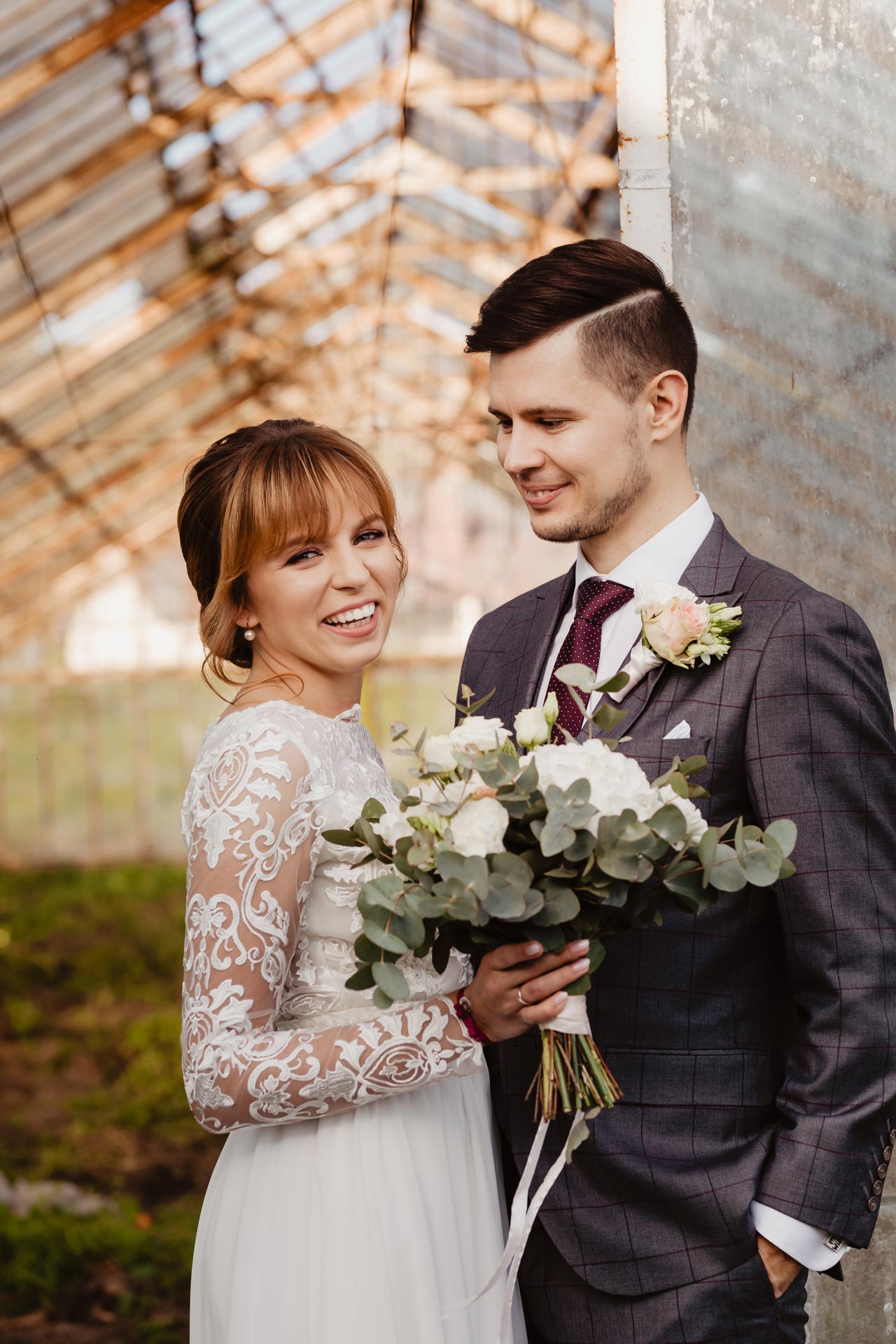 Ślub w czasach pandemii i romantyczna sesja w szklarni | Oliwia i Tomek