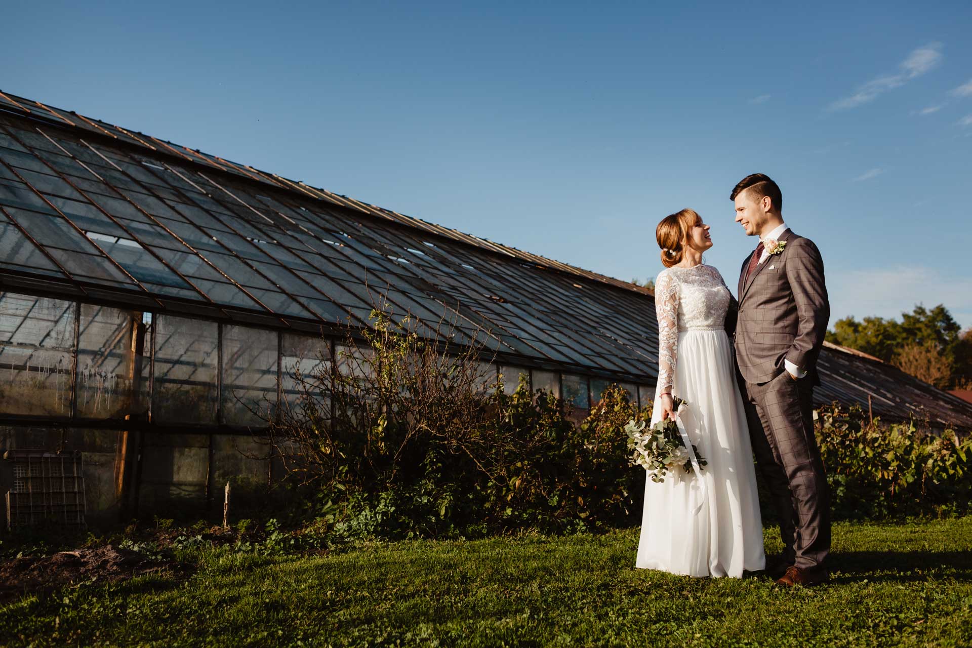 Ślub w czasach pandemii i romantyczna sesja w szklarni | Oliwia i Tomek